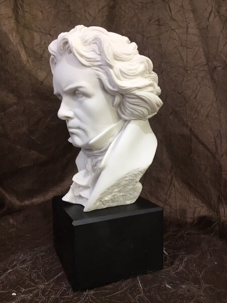 Beethoven Bust Prometheus Sculptural Portrait Statue Marble Art